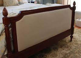 Make a professional looking headboard by adding cardboard tack strips on the edges. Bed Makeover Upholstered Headboard And Footboard Bed Makeover Headboard Makeover Headboard And Footboard