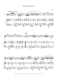(we recruit new employees !) turkish march. Mozart Turkish March Full Version Sheet Music For Viola 8notes Com