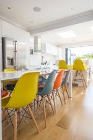15 Black And White Living Room Ideas In 2020 Minimalist Dining Room Colored Dining Chairs Dining Table Chairs