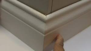 Installed about 1/3 of the way up from the floor, it can keep chairs from hitting the wall as they're pushed back from the table in a dining area. Install Perfect Outside Baseboard Corners Easy Math Trick Youtube