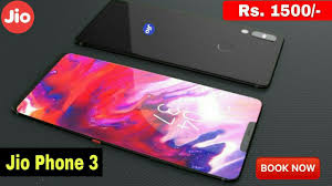 Jio Phone 3 Launch Rs 1500 Only Smartphone Book Now Youtube