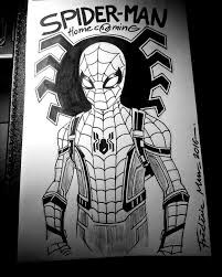 Spider Man Homecoming By Frederic Mur Deviantart Com On Deviantart Spiderman Spiderman Coloring Spiderman Drawing