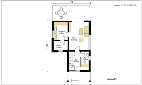 Casa parter si etaj cu trei dormitoare et127. Proiecte Case 50 Mp Gratis