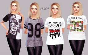 I hope you like it ❤ i share a lot of maxis match custom content on my tumblr and you can . Random T Shirts At Lulufrosty Frog Sims 4 Updates Sims 4 Clothing Sims Sims 4
