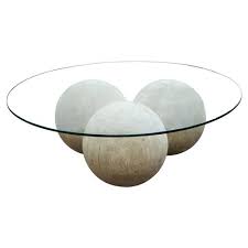 This makes it easy to find something deviating from the norm, but still in line with the vision of your room. Valerie Modern Rustic Round Glass Top Reclaimed Wood Sphere Round Coffee Table 41 W 50 W Kathy Kuo Home