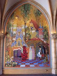 Mosaic Mural Inside The Cinderella Castle Mosaic Murals Castle Mural Disney Art