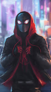 These spider man miles morales images wallpaper will fit most screen resolution. Miles Morales Spiderman In Hoodie Iphone Wallpaper Miles Morales Spiderman Marvel Superhero Posters Marvel Spiderman