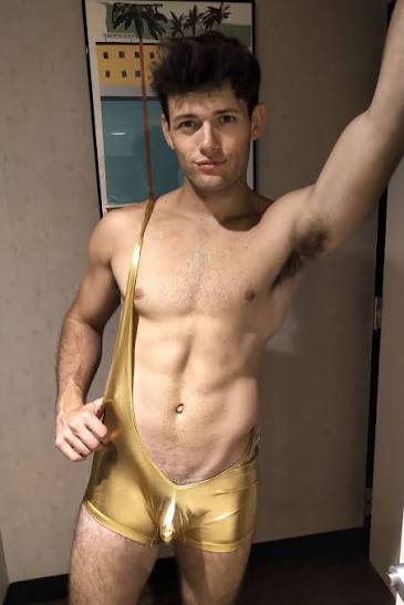 Any #wrestling fans here? This singlet is marked down to $20 as part of our  Winter Clearance #sale More views of it here-  https://happybulge.com/collections/underwear/products/leather-look-spandex-mens-wrestling- singlet #wrestle #wrestler #menswear ...