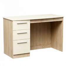 Cwyf Chester High Gloss Cream And Light Oak Dressing Table Furniture Dressing Table Quality Bedroom Furniture Drawers