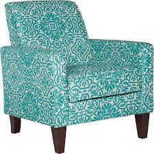 Turquoise Pattern Armchair Blue Armchair Armchair Living Room Chairs
