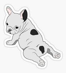 French Bulldog Stickers French Bulldog Drawing Cute Stickers Stickers