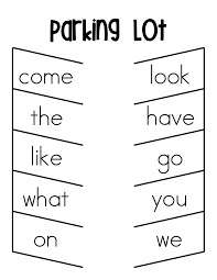 Sight Word Parking Lot Pdf Google Drive Sight Words Sight Word Activities Word Activities