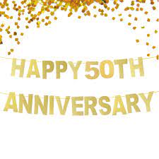 Get them a gift they wont forget. Glitter Gold Happy 50th Anniversary Banner Wedding Anniversary Decoration Custom Birthday Wedding Decoration Decorative Decorative Banner Happydecoration Wedding Aliexpress