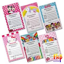 Guys, kalau kamu perlu membuat undangan yasinan, bingkai yang satu ini bisa kamu pakai, lho. Fun Kids Party Undangan Ulang Tahun Karakter Isi 10 Pcs Sudah Termasuk Plastik Undangan Ultah Invitation Card Undangan Ulang Tahun Anak Lazada Indonesia