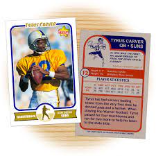 How to make your own football card. Custom Football Cards Retro 75 Series Starr Cards