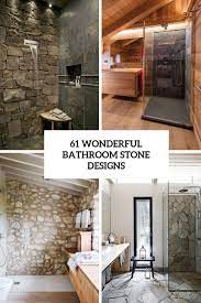 Vessel works with a variety of vanities, so you can create a customized design to suit your individual needs. 61 Wonderful Stone Bathroom Designs Digsdigs