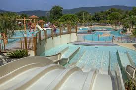 Gorgeous Pool Complex At Camping Les Tournels Http Www Canvasholidays Co Uk France Cote Dazur Ca01t Yelloh Village Les Tou Pool October Holidays Water Slides