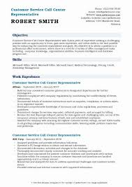 Call Center Customer Service Representative Resume Lovely Customer Service Call Center Representative Re Job Resume Samples Customer Service Resume Call Center