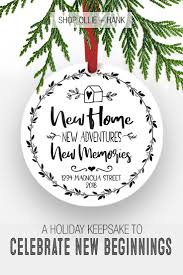 New Home Christmas Ornament New Home New Adventures New Memories Ornament House Warming Gift Diy Housewarming Gift Ideas First Home House Gifts