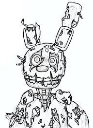 Download and print free fnaf springtrap coloring pages. Five Nights At Freddy S Springtrap Coloring Pages Novocom Top