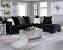 Black Leather Sectional Couch With Recliner