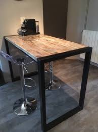 Meuble fer et bois meuble bois metal acier bois pieds de table à manger table salle à manger meubles industriels idées de meubles mobilier métallique mobilier de salon. Table Metal Et Bois Home Decor Metal Table Table