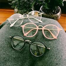Use code ssitg for 10% off free shipping worldwide aesthetic clothing, grunge style, cute outfits. Itgirl Shop Round Clear Aesthetic Glasses
