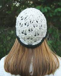 Duplice Double Knit Lace Hat Knittyspin Winter 2013