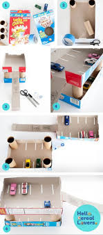 Or do you have kids? It S A Matchbox Car Parking Garage Made Out Of Cereal Boxes Unfortunately It Appears The Link Is Broken Bu Diy For Kids Activities For Kids Cardboard Crafts