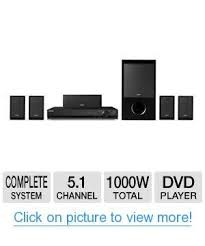 Sony 5 1 Channel 1000 Watt Dvd Home Theater Surround Sound Entertainment System With Dvd Pla Dvd Home Theater System Home Theater Surround Sound Digital Cinema
