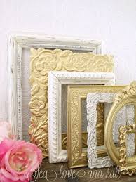 Free shipping on orders over $25 shipped by amazon. Empty Picture Frame Set Of 7 Cream White And Gold Shabby Chic Etsy Shabby Chic Wall Decor Paris Room Decor Empty Picture Frames