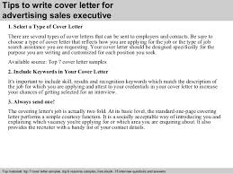 Advertising Sales Executive Cover Letter