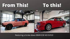 Why the e30 bmw m3 is still magic, nearly 30 years later. Restoring A Bmw E30 M3 Evo2 In 9 Minutes Youtube