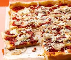 Huttenkase Zwiebel Pizza Rezept Rezepte Vegetarisches Essen Huttenkase