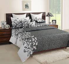 Black And White Bed Sheets Online India Grey Colour Bed Sheet With Pillow Covers Send These Home Decor Gift Worldwide Bed Sheets Designer Bed Sheets Fitted Bed Sheets
