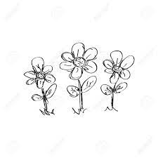 The simple dots drawn connecting the diamonds give it a chain looks with small pearls. Simple Hand Drawn Doodle Of A Flower Royalty Free Cliparts Vectors And Stock Illustration Image 42090285