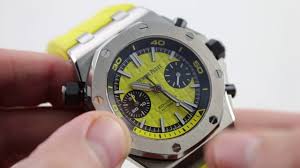 Maybe you would like to learn more about one of these? Audemars Piguet Royal Oak Offshore Diver Chronograph Yellow 26703st Oo A051ca 01 Watch Review Youtube