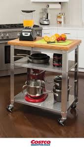 Seville Classics Stainless Steel Prep Table With Bamboo Top Stainless Steel Prep Table Kitchen Prep Table Kitchen Work Tables