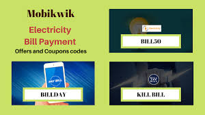 Mobikwik Electricity Bill Payment Coupons Electricity Bill Payment Electricity Bill Bills