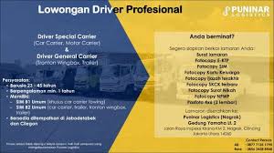 Lion parcel officiële applicatie voor chauffeurs. Lowongan Kerja Driver Pengemudi Supir Puninar Logistics Sim B2 Umum Indah Pratiwi Di Jakarta Utara 18 Dec 2018 Loker Atmago Warga Bantu Warga