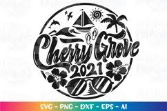 Download Summer Svg Beach Vacation Family Cherry Grove Beach 1293799 Hand Lettered Design Bundles