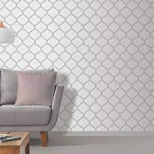 Silver free windows 7 wallpaper. Debona Crystal Trellis White Silver Metallic Glitter Wallpaper 8896