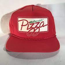 Vintage Mcdonalds Pizza K Snapback Hat Trucker Cap 1990s Mcpizza Mcdonalds Truckerhat Casual Trucker Cap Snapback Hats Vintage Mcdonalds