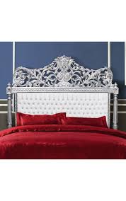 It's considerable each time oneself begin the method of picking a paint colour in the direction of get started with a broad palette of attributes. Bed Headboard Baroque Faux White Leather And Rhinestones Silver Wood