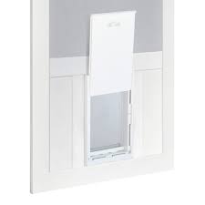 Choose from solid vinyl or wood doors to match porch design and customize with accessories, hardware. Chesapeake Vinyl Screen Door With Medium Pet Door Screen Tight