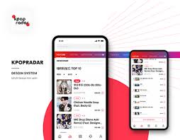 It launched 'ifland' so that artists and fans can have a good time and communicate with each other. Kpop Radar Mobile App Design System Behance