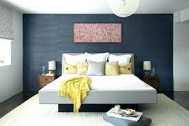 Here we installed a dark blue grasscloth on this inset ceiling in a master bedroom. Bedroom Accent Wall Dark Grey Accent Wall In Bedroom Navy Blue Wallpaper Bedroom 990x660 Wallpaper Teahub Io