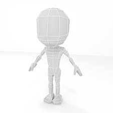 In this part i show you how i am modeling the low poly character for that i painted the references in the first part. Male Chibi Lowpoly Character Base Mesh 3d Model 13 Fbx Blend Free3d