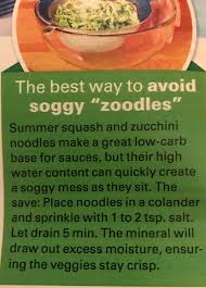 What to add to zucchini noodles to make filling. Avoiding Soggy Zoodles Ffw 8 13 18 How To Make Zoodles Food Help Food