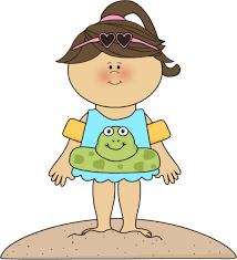 Black And White Boy Swimming Clipart Beach Clip Art Beach Girl With Frog Float Clip Art Image Girl With Pig Tail In A Clip Art Kids Clipart